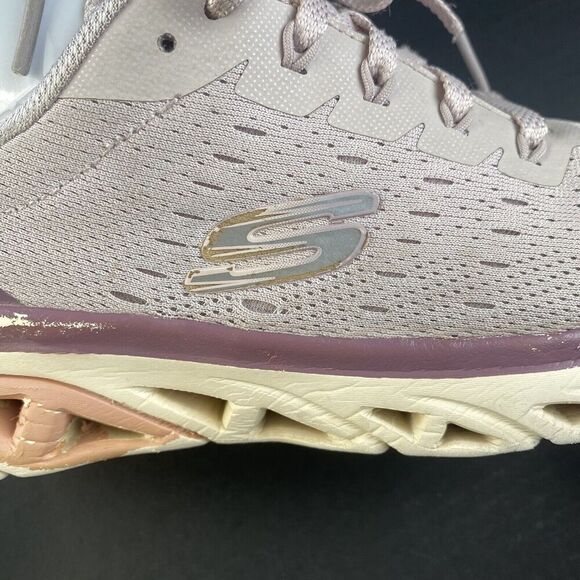 SKECHERS Memory Foam Air Cooled Women’s Run Train Shoes Purple Pink Size 8.5 - Picture 8 of 16